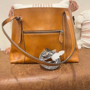 Women’s leather tote
